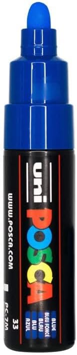 Uni Posca - Uni Posca Verfmarker 7M Blauw - conische punt 45mm