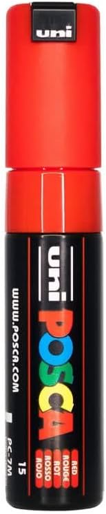 Uni Posca - Uni Posca Verfmarker 7M rood - conische punt 45mm