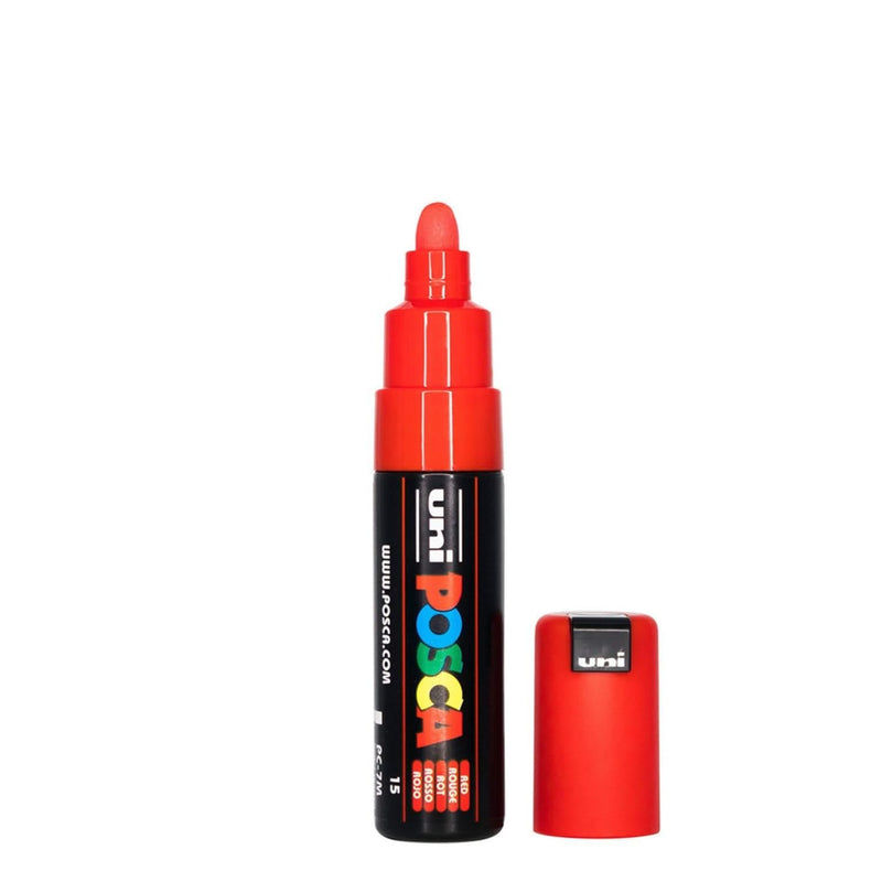 Uni Posca - Uni Posca Verfmarker 7M rood - conische punt 45mm