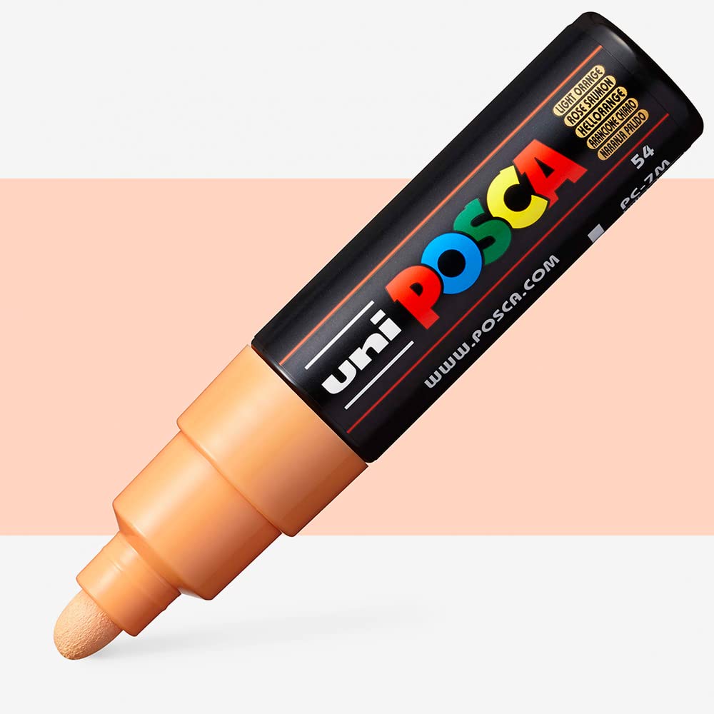 Uni Posca - Uni Posca Verfmarker 7M Lichtoranje - conische punt