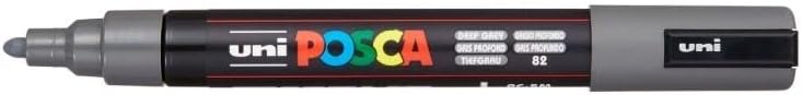 Posca PC-5M 82 donker grijs