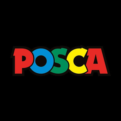 POSCA Mitsubishi Pencil PC5BR Marker, middelgroot, semi-flexibel, verf op waterbasis, alle ondergronden, geel