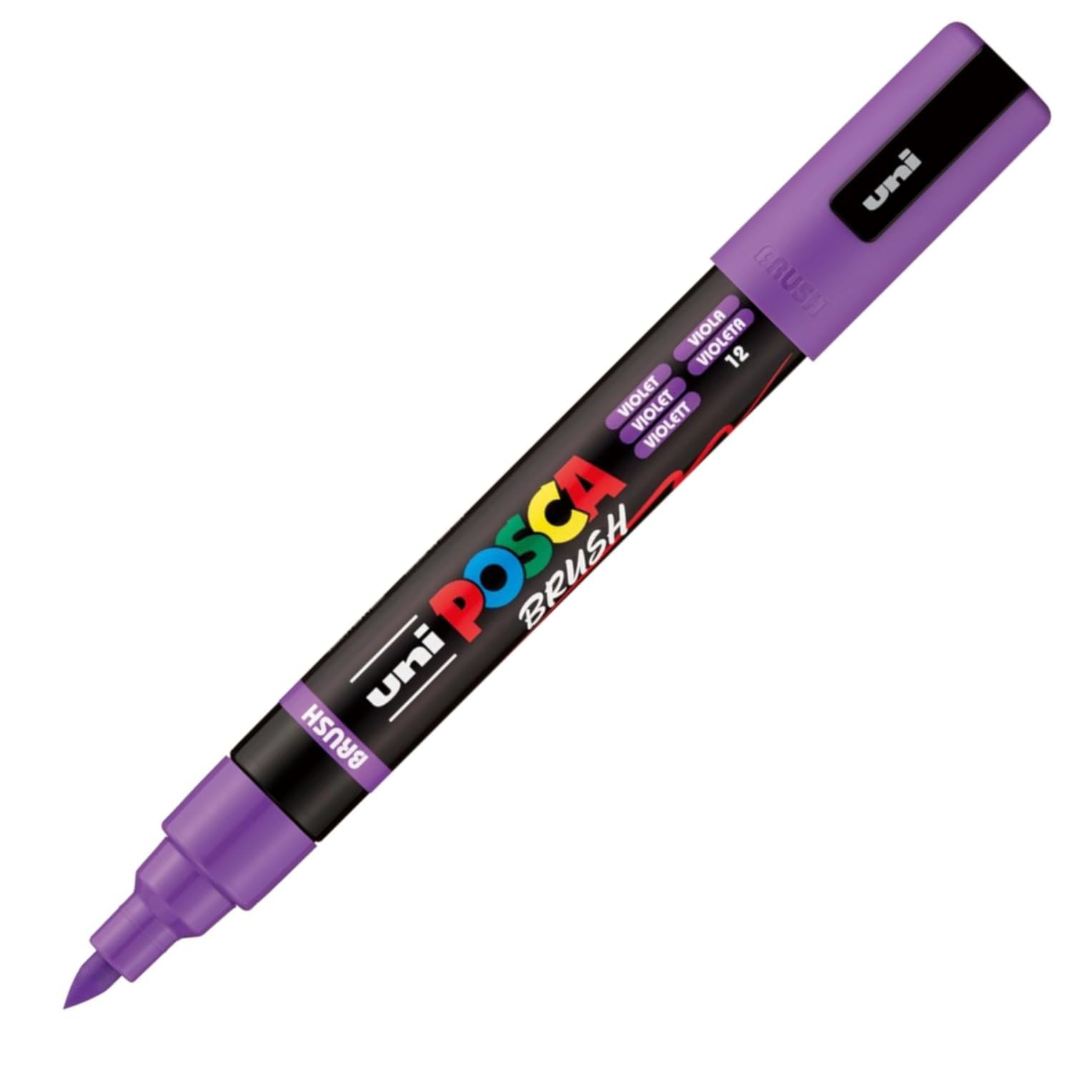 Uni Posca - Uni Posca Brushmarker PC5BR Violet - Brushpunt 1-4 mm