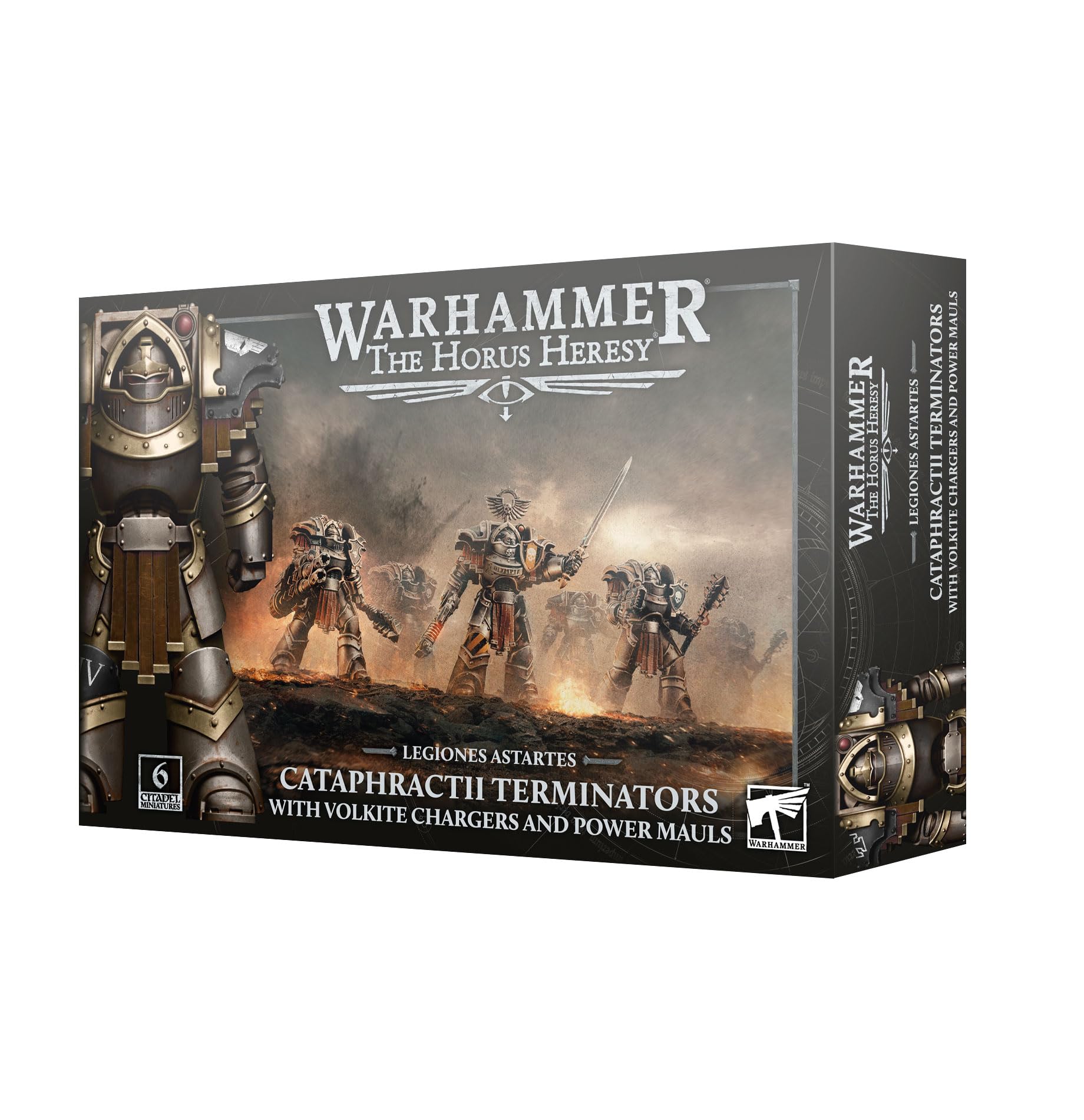 Games Workshop - Warhammer - Horus Heresy - Legiones Astartes: Cataphractii Terminators with Volkite Chargers and Power Mauls