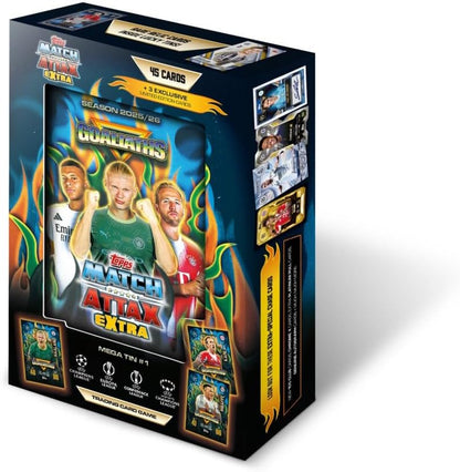 Topps UCC Match Attax Extra 2026 - Mega Tin - Goliaths - contains 48 cards including 3 Goliaths LE cards.