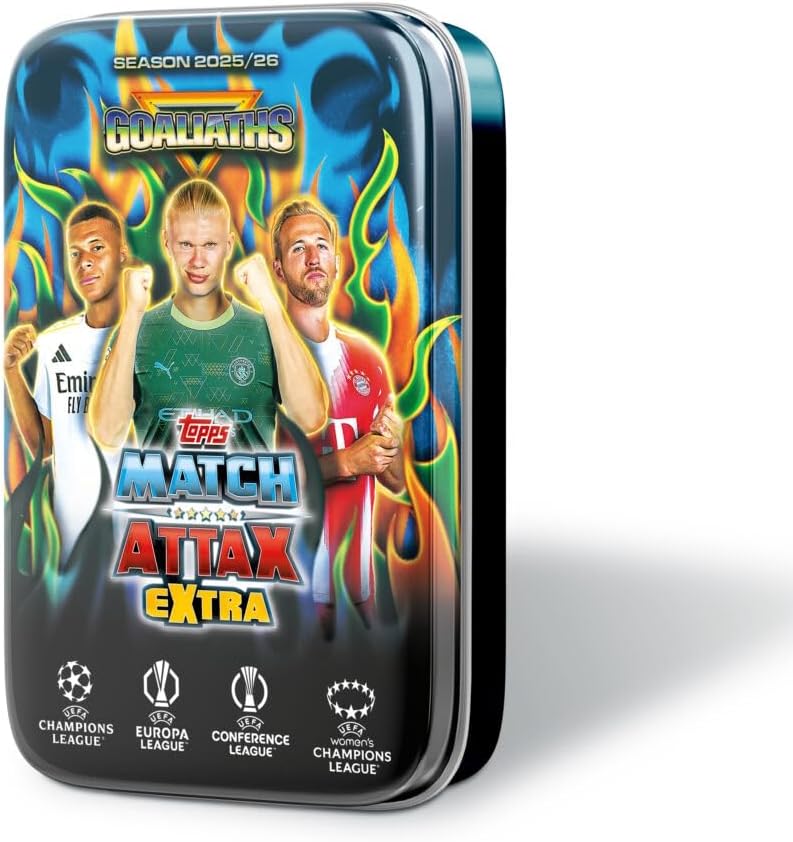 Topps UCC Match Attax Extra 2026 - Mega Tin - Goliaths - contains 48 cards including 3 Goliaths LE cards.