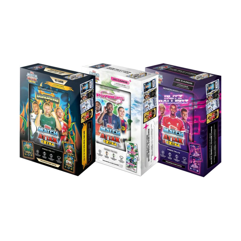 Topps UCC Match Attax Extra 2026 - Mega Tin - Goliaths - contains 48 cards including 3 Goliaths LE cards.