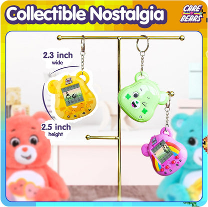 Bisounours Care Bears - Animal virtuel Funshine avec fonctionnalités Care Bear, écran 1,4", Animaux virtuels interactifs Portables pour Enfants, Jouet électronique de Collection, Batterie Incluse