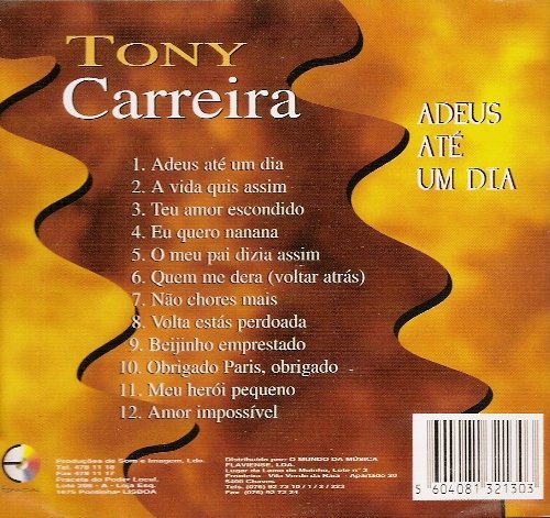 Tony Carreira-Adeus Ate Um Dia