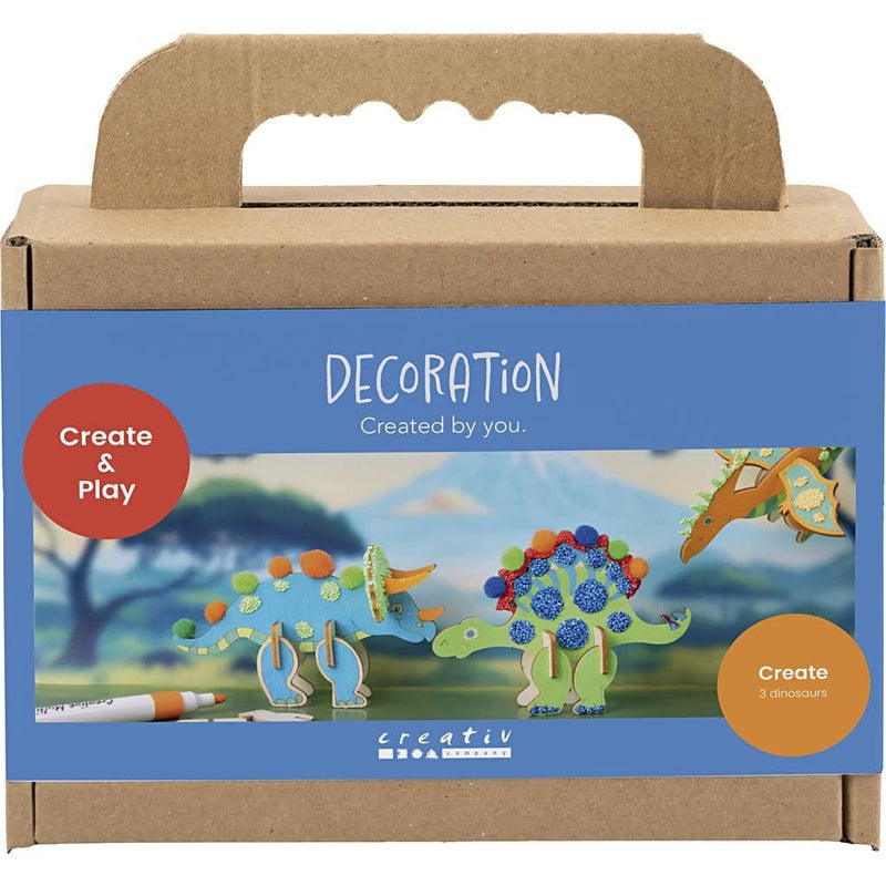 Creativ Company CC Mini Hobbyset Decoratie Dinosaurus 3 soorten