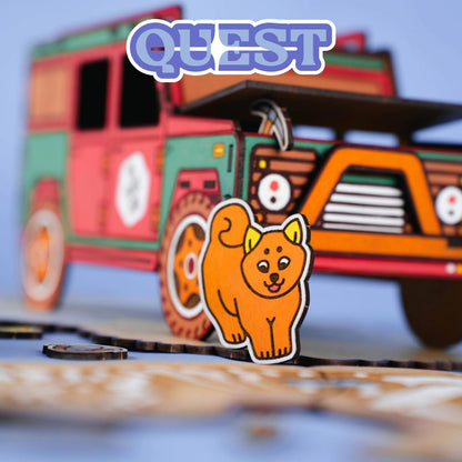 Rovers Excursion - Staycation - Houten puzzel met camper