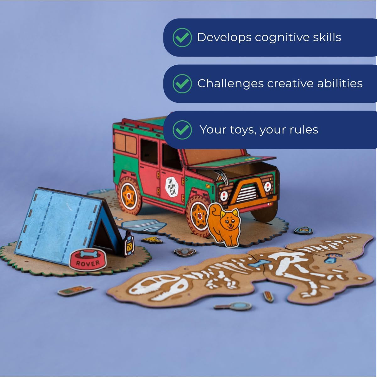 Rovers Excursion - Staycation - Houten puzzel met camper