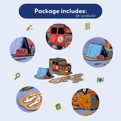 Rovers Excursion - Staycation - Houten puzzel met camper