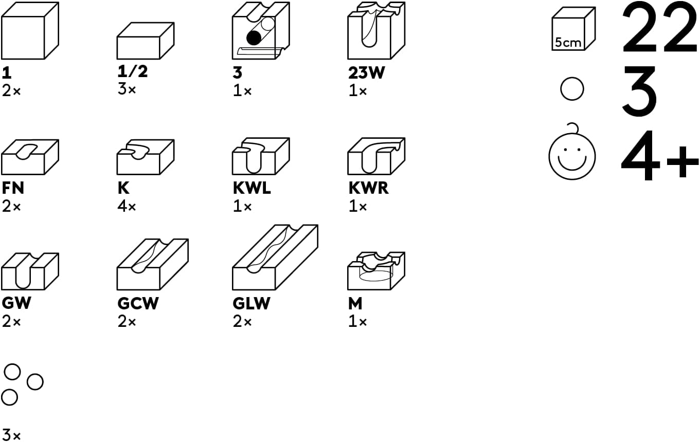 Uitbreiding - Cuboro Knikkerbaan - Wave