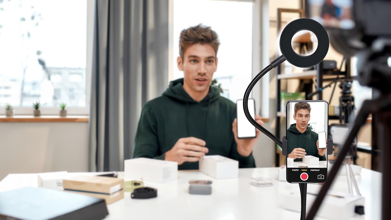 Selfiestudio Clip 2-in-1