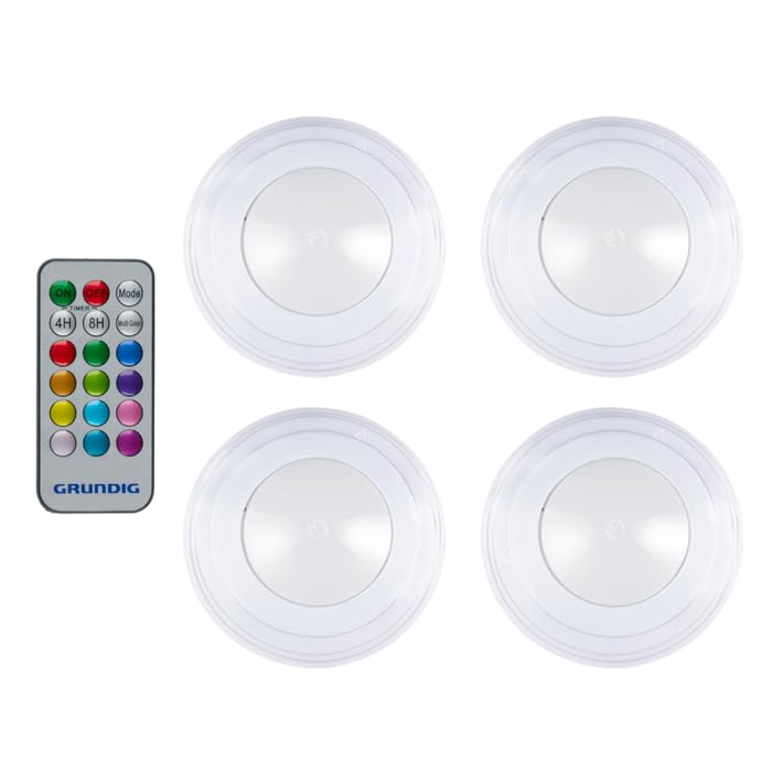 Kleurveranderende Draadloze Ledlamp Set van 4