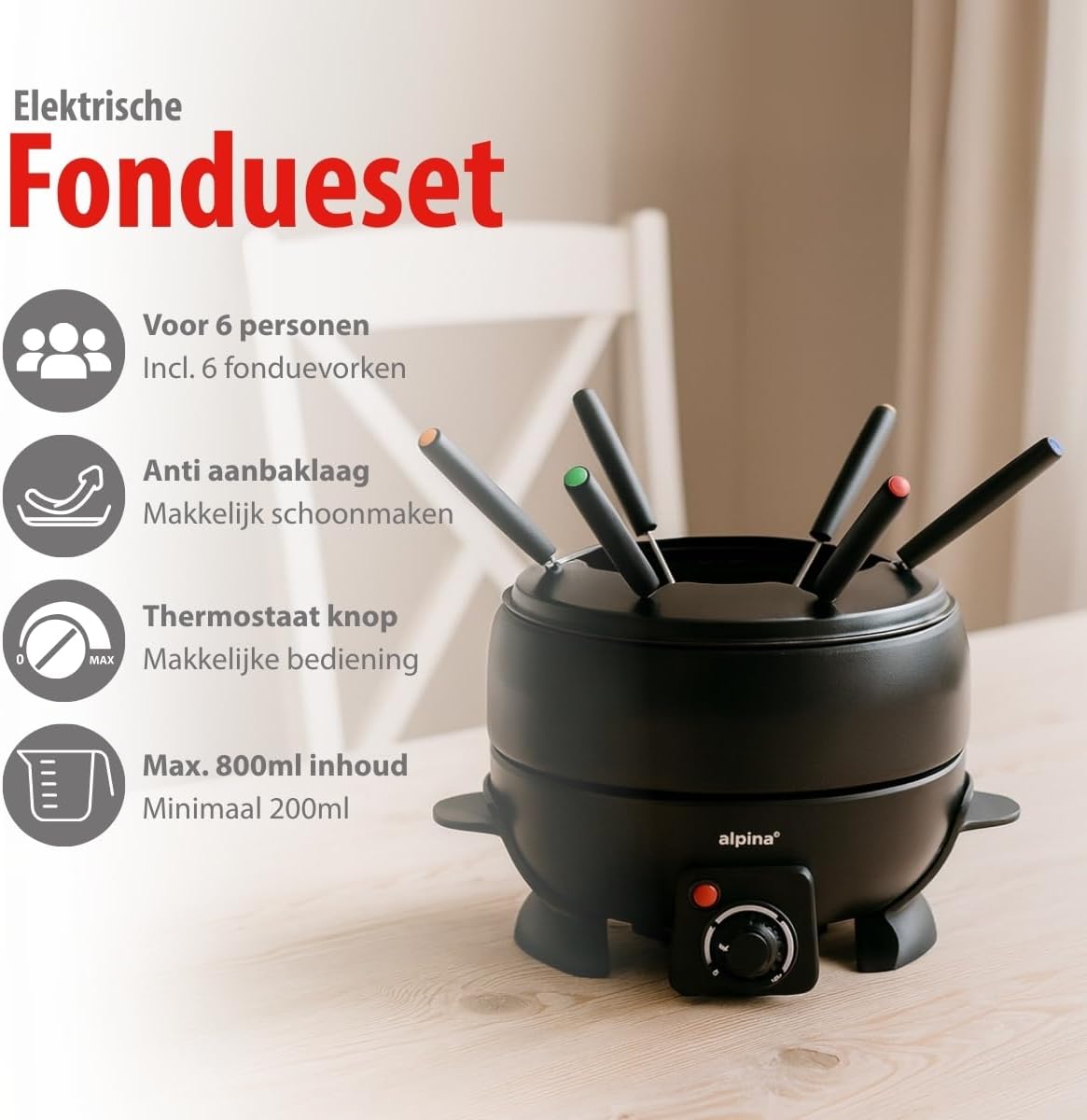 Fondueset 230V 23L