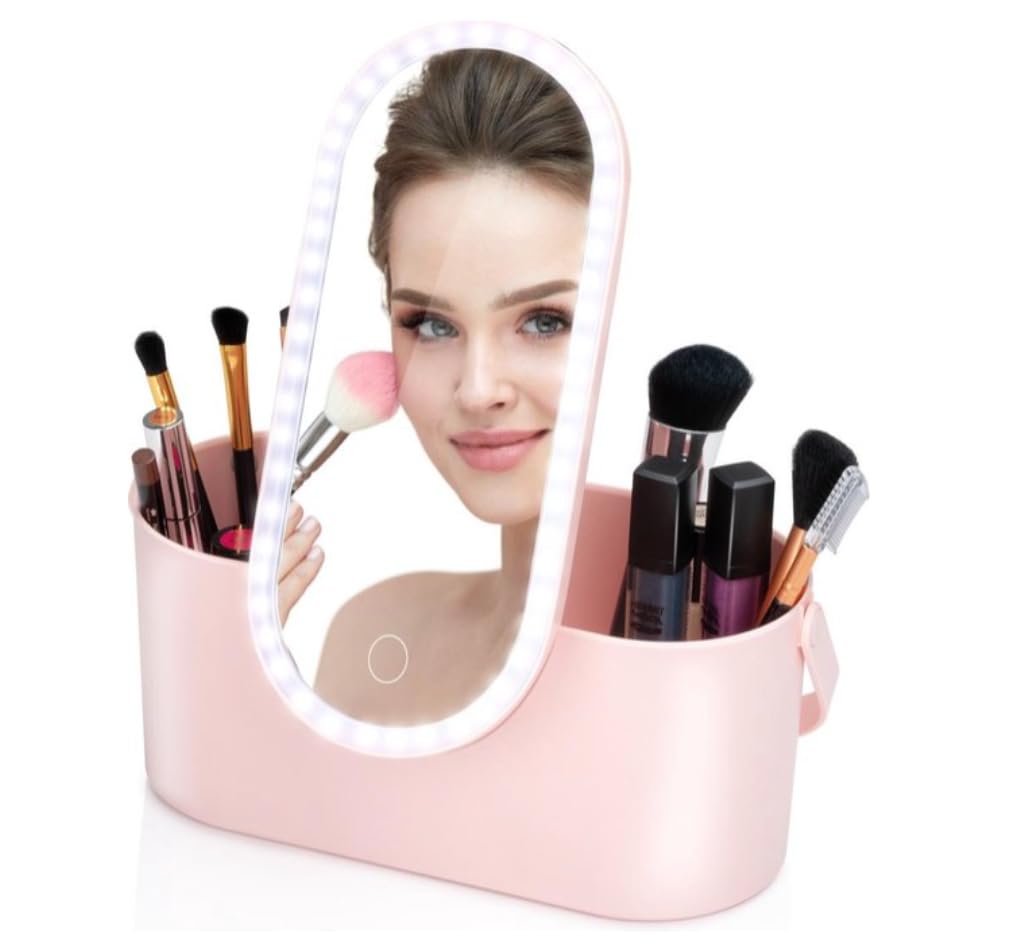 Reis-Beautycase met LED-Spiegel