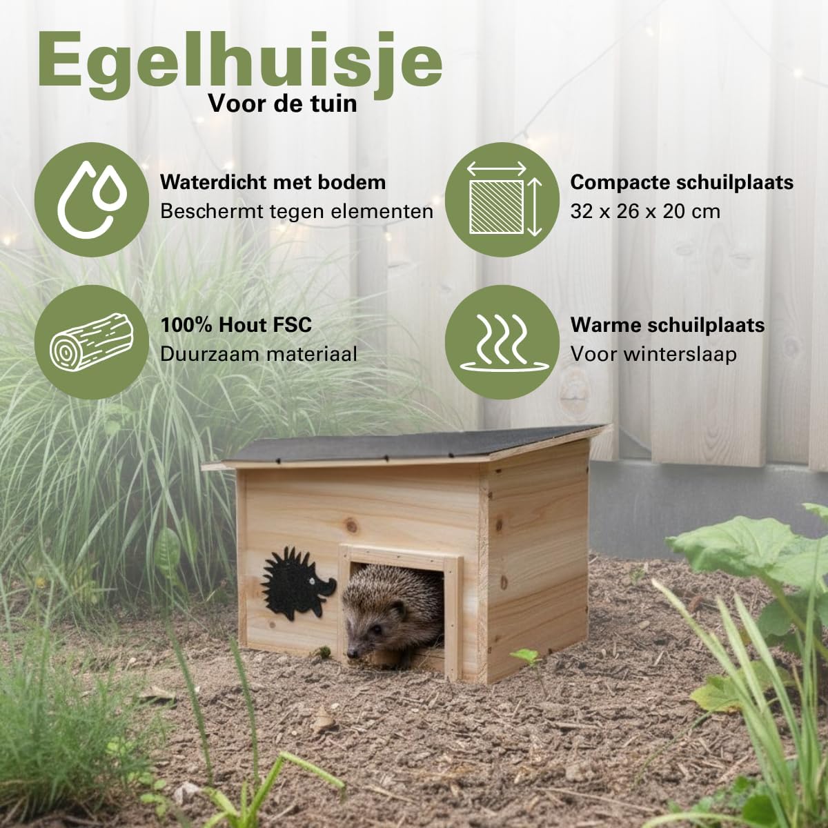Egelhuis -  32x26x20cm