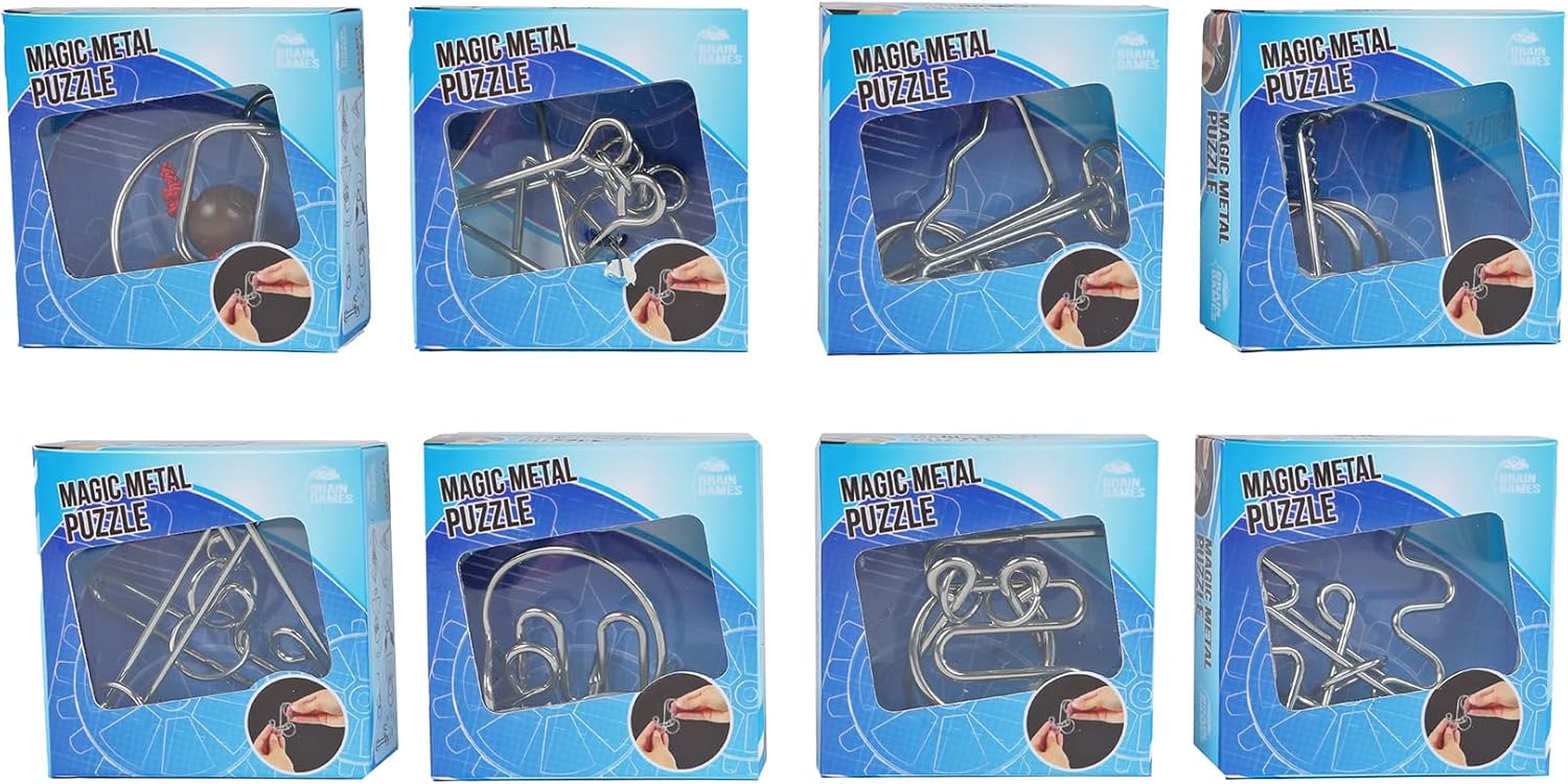 Brain Games IQ puzzel metaal 8ass 5-7cm