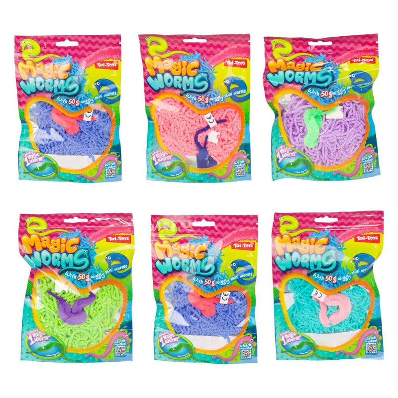 Toi-Toys magic worm toy set - colorful magic worms 50g