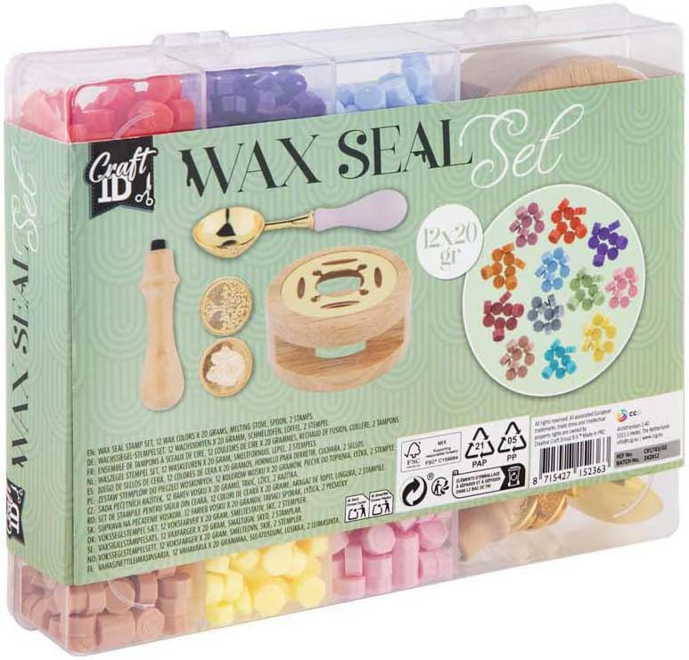 Set of wax stamps 12 pcs