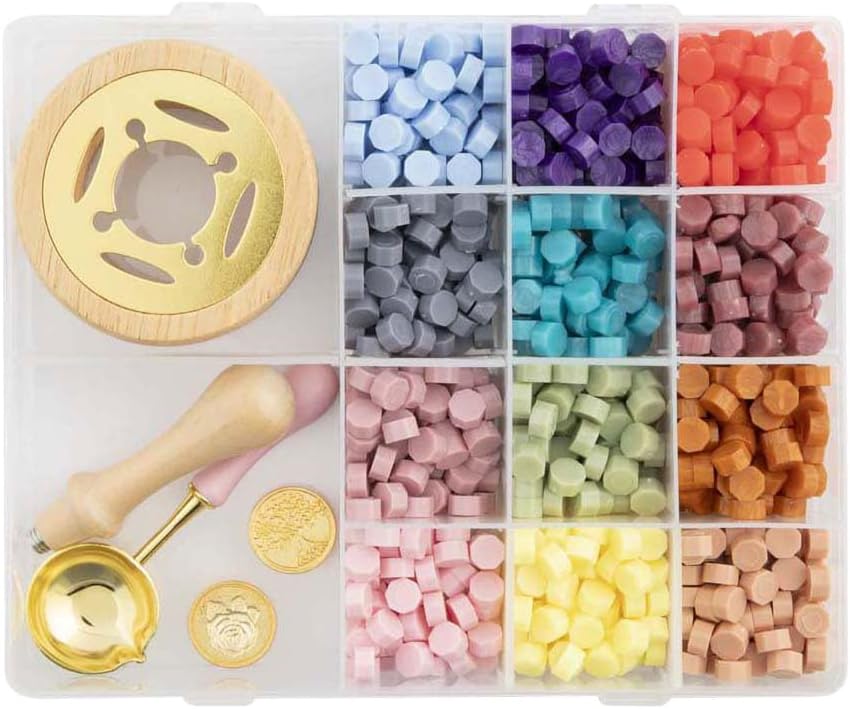 Set of wax stamps 12 pcs