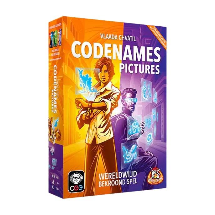 White Goblin Games party game Codenames Pictures new artwork cardboard