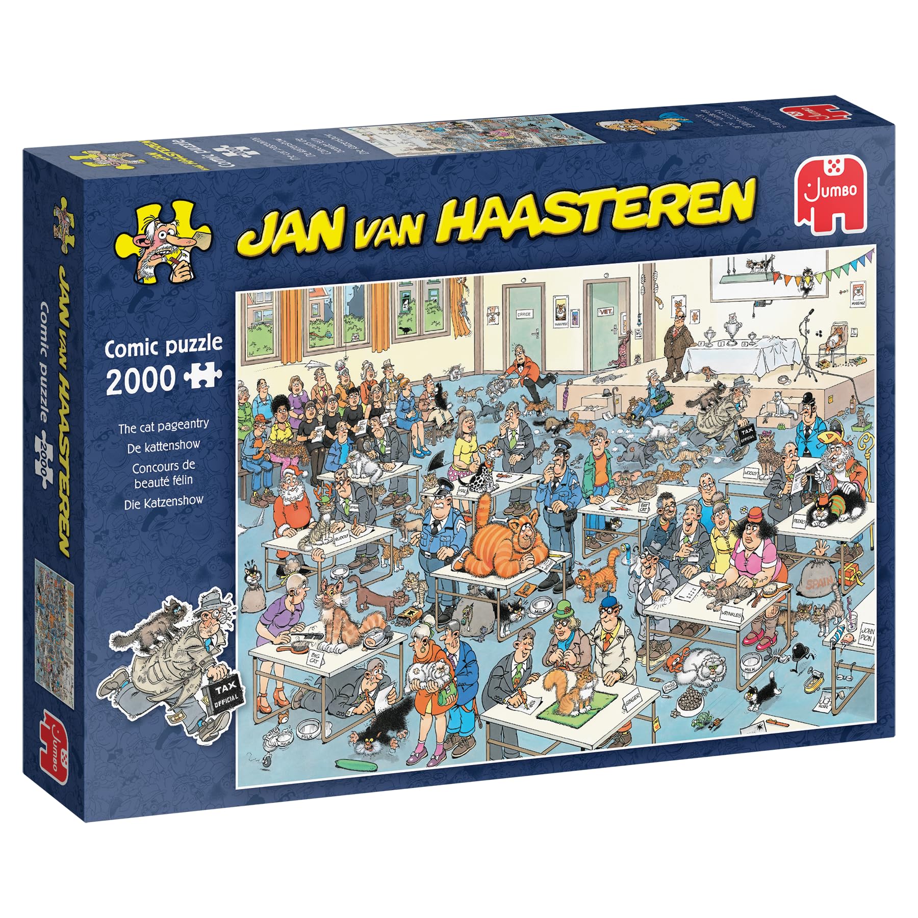 Jan Van Haasteren - Cat Show 2000 Piece Jigsaw Puzzle for Adults