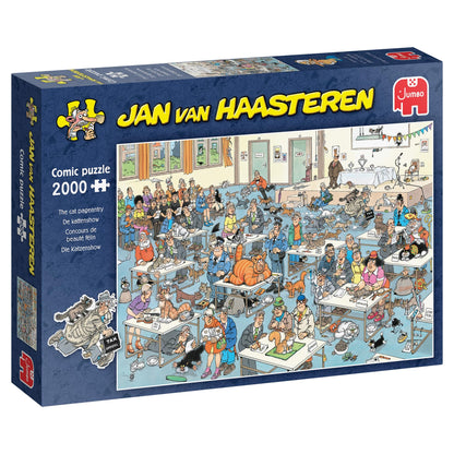 Jan Van Haasteren - Cat Show 2000 Piece Jigsaw Puzzle for Adults
