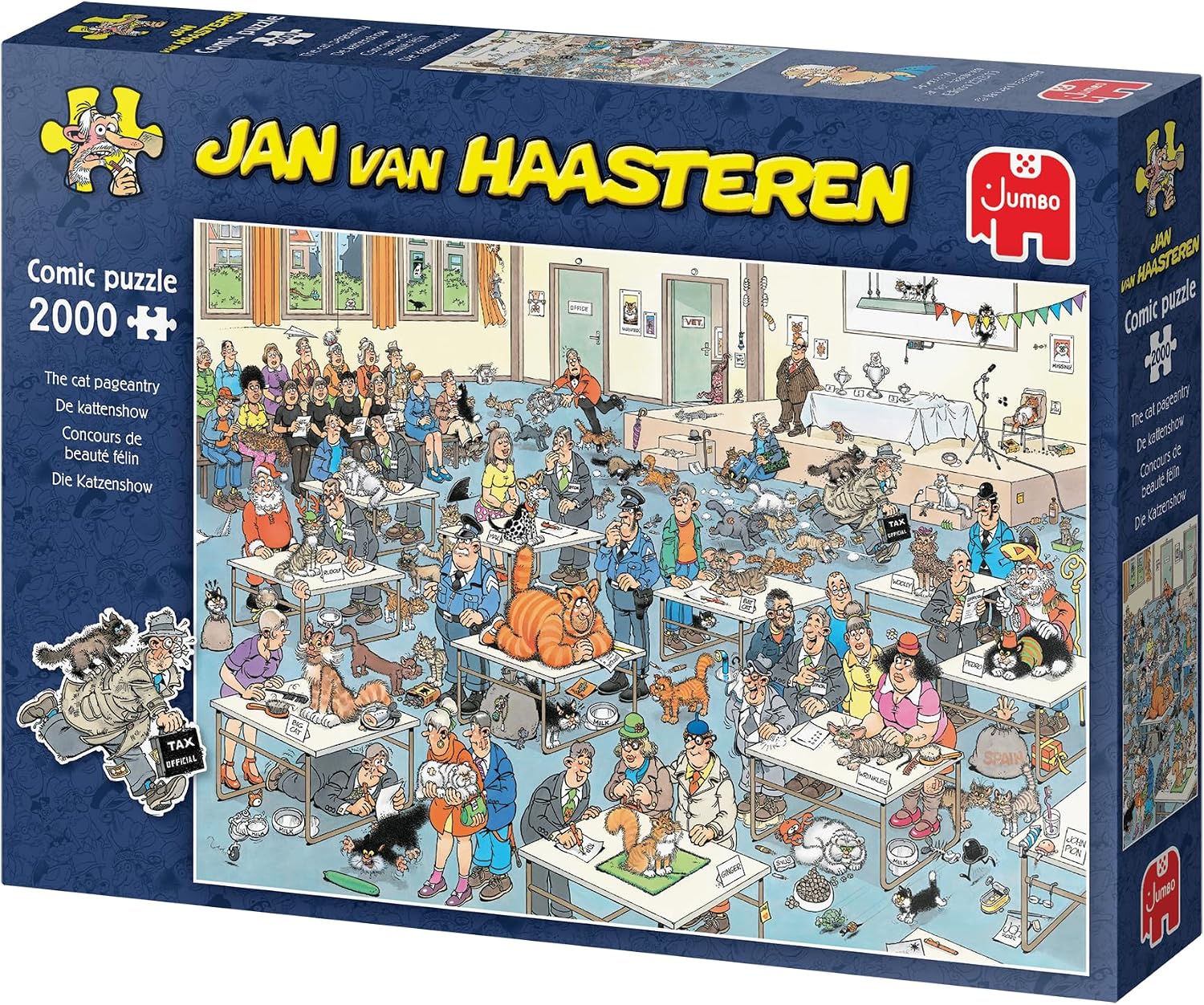 Jan Van Haasteren - Cat Show 2000 Piece Jigsaw Puzzle for Adults
