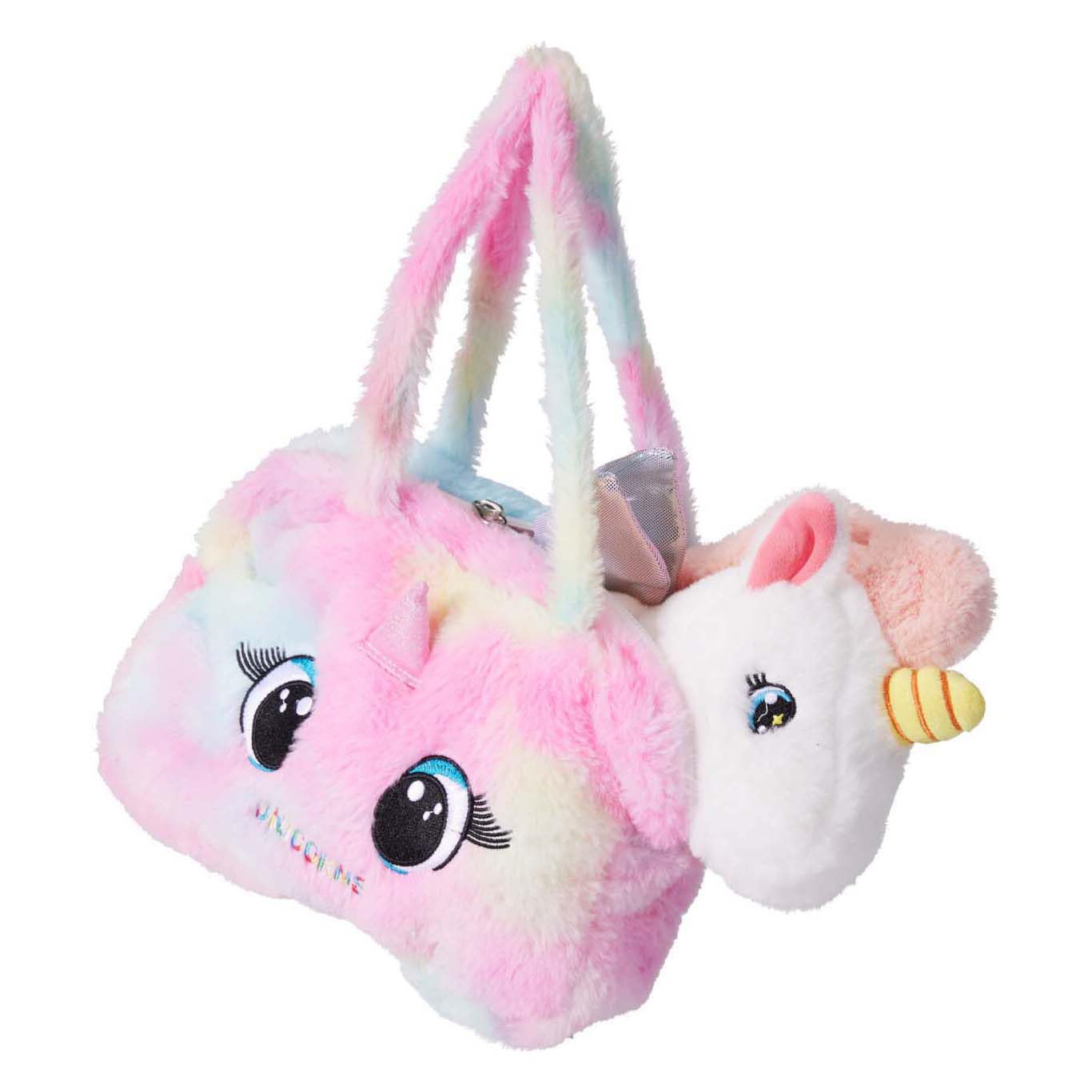 Koopman Plush Bag Unicorn Toy Pink Multicoloured Gift