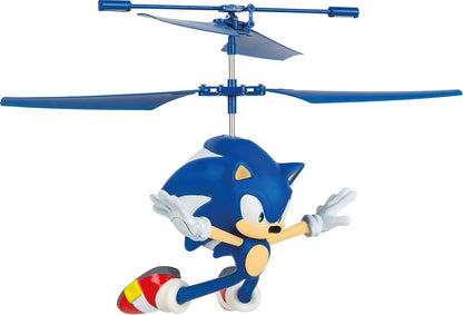 Carrera RC I 2.4GHz Sonic the Hedgehog, Flying Sonic With Coaxial Rotor Control I Original License I Gyro System I Ergonomic 2-Channel Controller