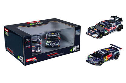 Pull & SPEED Carrera, ABT Sportsline Twinpack, twee terugtrekauto's met pull-back-functie en vrijloop, schaal 1:43, eenvoudig terugtrekken en loslaten voor speelplezier vol actie