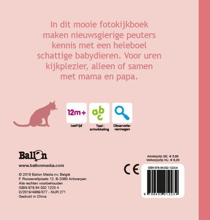Wins Holland - Dierenvriendjes - Fotokijkboek Babydieren