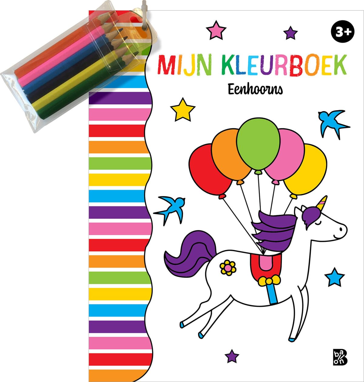 Wins Holland - Mijn Kleurboek met 6 Kleurpotloodjes Eenhoorn