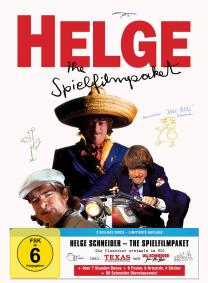 Helge Schneider - The Spielfilmpaket (Limitierte Capbox) (5 Blu-ray Discs