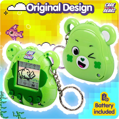 Bisounours virtuel Care Bears – Ours porte-bonheur cybernétique avec fonctions de soins, écran 1,4 pouces, animaux virtuels interactifs portables pour enfants, jouet électronique de collection, batter
