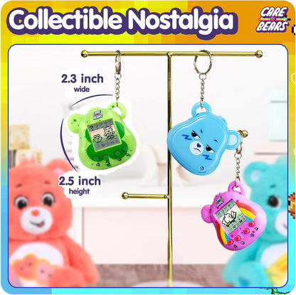 Bisounours virtuel Care Bears – Ours porte-bonheur cybernétique avec fonctions de soins, écran 1,4 pouces, animaux virtuels interactifs portables pour enfants, jouet électronique de collection, batter