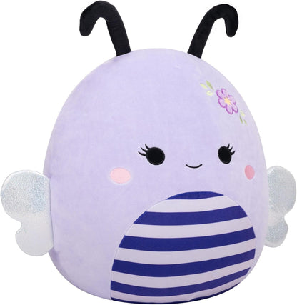 Squishmallows SQCR09517 - Sister die Biene mit Blume 40 cm, offizielles Jazwares Plüsch, superweiches Kuscheltier
