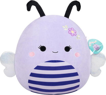 Squishmallows SQCR09517 - Sister die Biene mit Blume 40 cm, offizielles Jazwares Plüsch, superweiches Kuscheltier