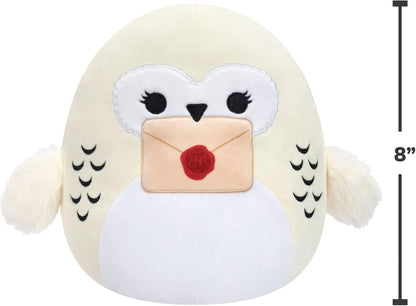 Peluche « Harry Potter » 20 cm Hedwige Tenant Une Lettre Original Squishmallows – Peluche Officielle Jazwares Ultra-Douce (Petite