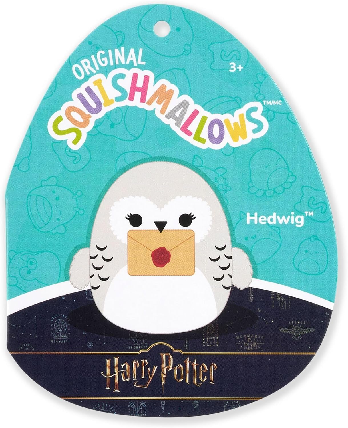 Peluche « Harry Potter » 20 cm Hedwige Tenant Une Lettre Original Squishmallows – Peluche Officielle Jazwares Ultra-Douce (Petite