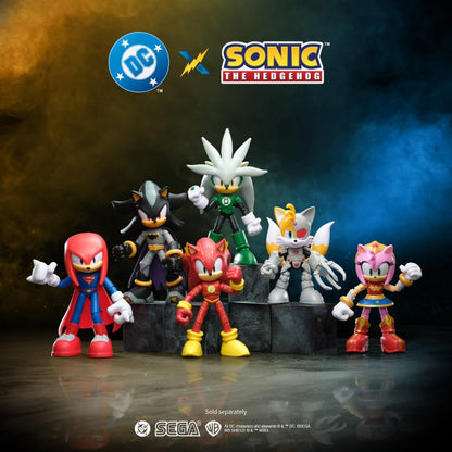 DC x Sonic Silver as Green Lantern 5" / 13cm Action Figure, Officially Licensed by Jakks Pacific, Highly Articulated and Detailed Design, Collector's Packaging