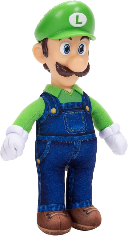 The Super Mario Galaxy Movie Luigi Jumbo Plush 9" / 23cm, Officially Licensed by Jakks Pacific, Plush with Sculpted Roto Head, Super Mario Collectible Plush, for 3+