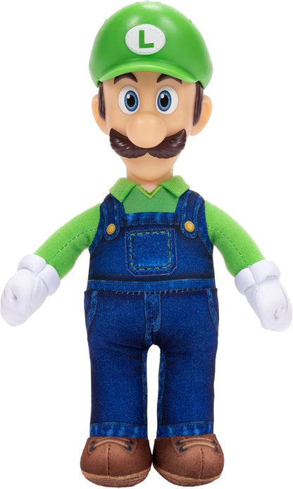 The Super Mario Galaxy Movie Luigi Jumbo Plush 9" / 23cm, Officially Licensed by Jakks Pacific, Plush with Sculpted Roto Head, Super Mario Collectible Plush, for 3+