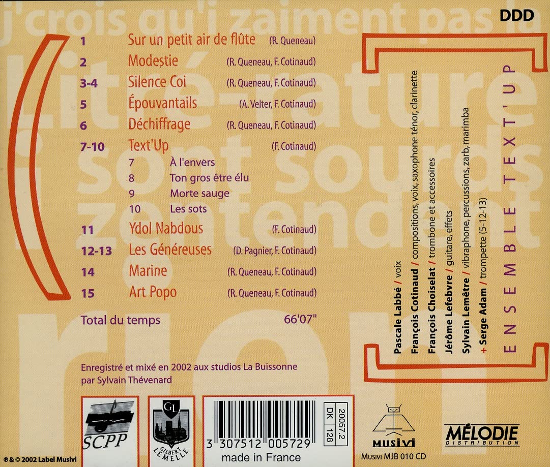 Francois Cotinaud Fait Son Raymond Queneau
