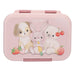 Depesche 14030 Princess Mimi Lunch Box Stainless Steel in Pink with Rabbit Motif, Dog and Cat, Lunch Box with Divider and Silicone Seal