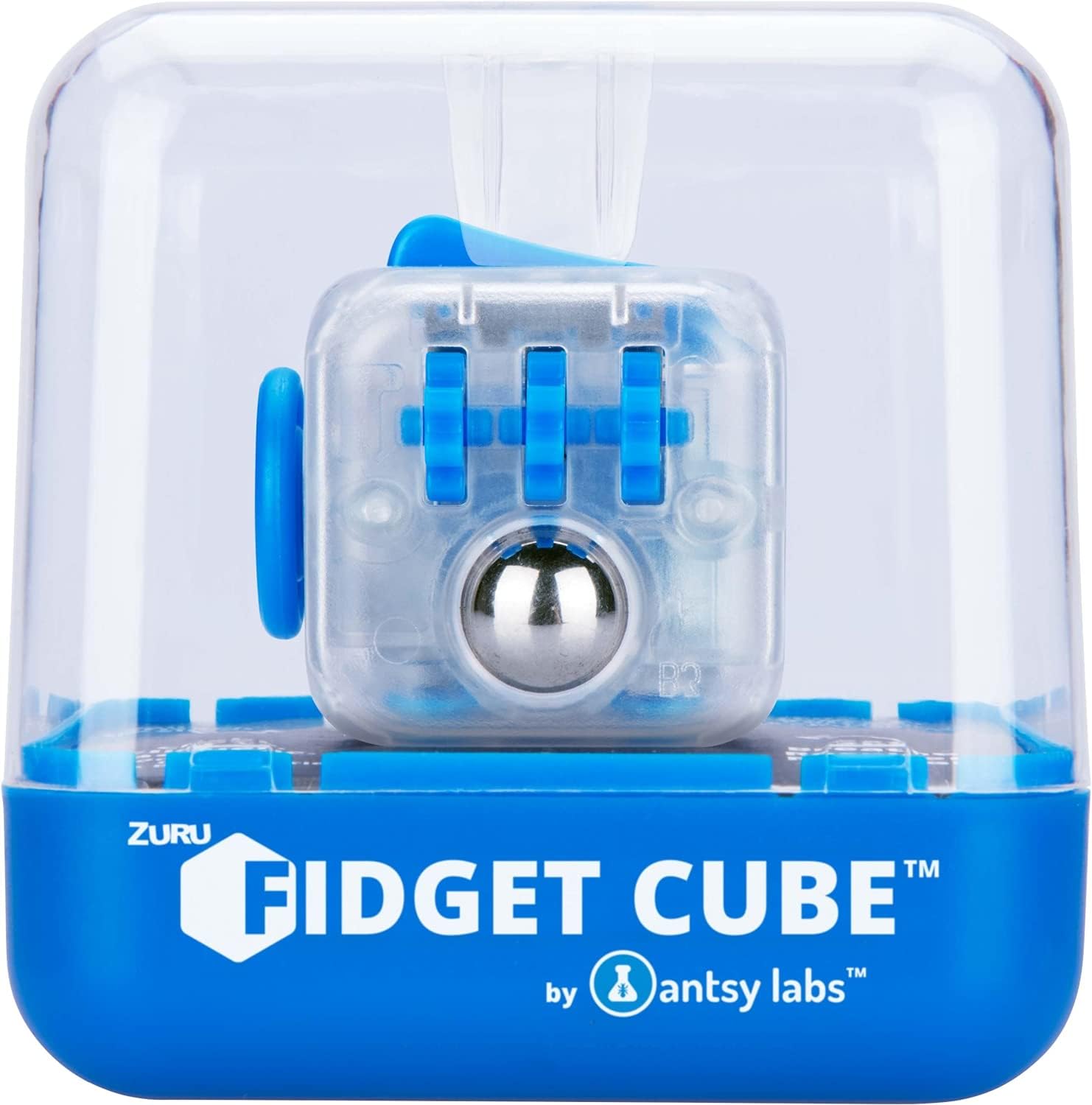 ZURU Antsy Labs, 8101B-D, originele fidget-kubus, antistress speelgoed, kubus, ca. 35 mm, stressdobbelsteen met 6 functies, ontspanning en stressvermindering, voor volwassenen en kinderen vanaf 3
