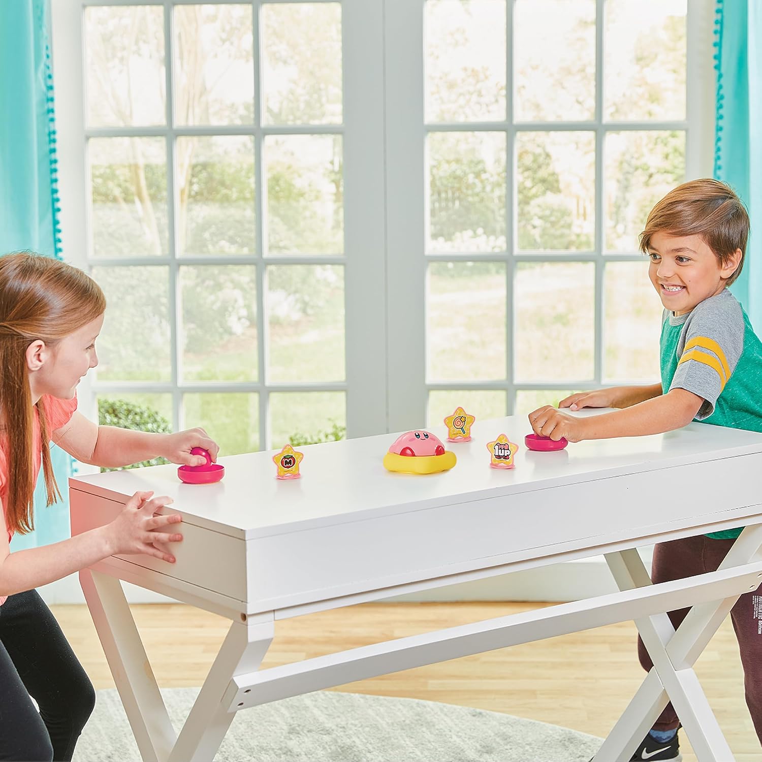 EPOCH Games - 7609 Kirby Hover Spiel, Party Spiel, Air Hockey, Geschicklichkeitsspiel, Nintendo, Brettspiel für Kinder ab 4 Jahren